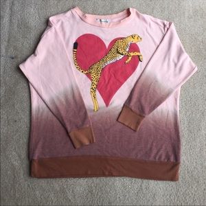 Wildfox leopard top xs